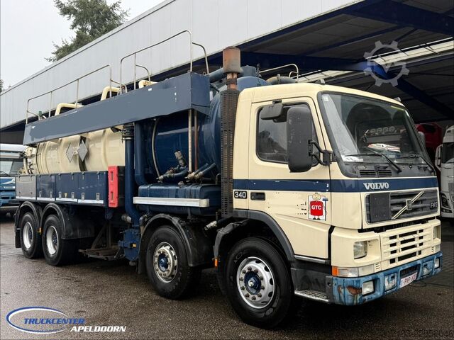 Vacuum truck Volvo FM 12-340 8x4 Steel spring, RVS 316, 198000 km,...