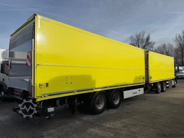 Box truck MERCEDES-BENZ ANTOS 2546 L Getränkekoffer 7,70 m LBW 2 T*LENK