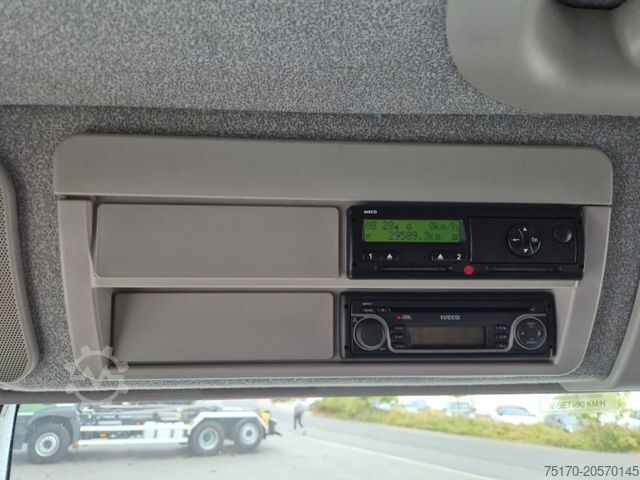 Flatbed truck IVECO Eurocargo ML100E22WM-BW 4x4 Pritsche L-Haus Bett