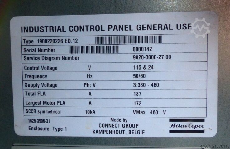 Screw compressor GA90VSD+ Atlas Copco GA90VSD+