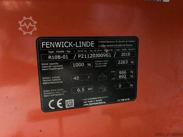 Reach Truck Linde R10B-01