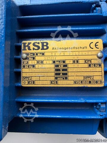 Water pump KSB ETABLOC-G 32-125.1/222 – 2,2 kW KSB ETABLOC-G 32-125.1/222 – 2,2 kW