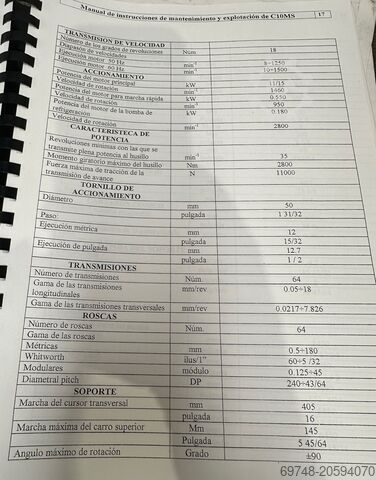 Central lathe ZMM C10 MSH