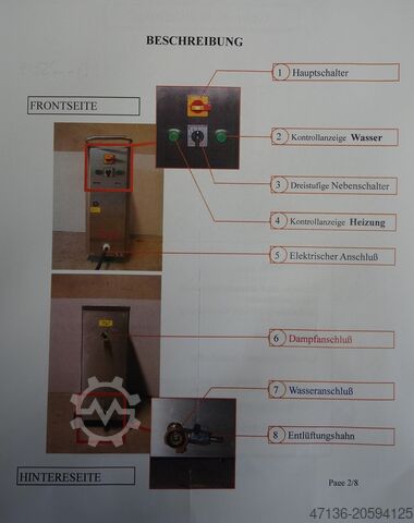 Steam generator 16,5 kW Turbodampferzeuger TD16