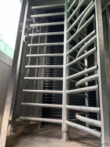 Special container entrance container Container Drehkreuz Zutrittskontrolle