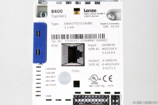 Frequency inverter Lenze E84AVTCE1524VB0-PMXXX