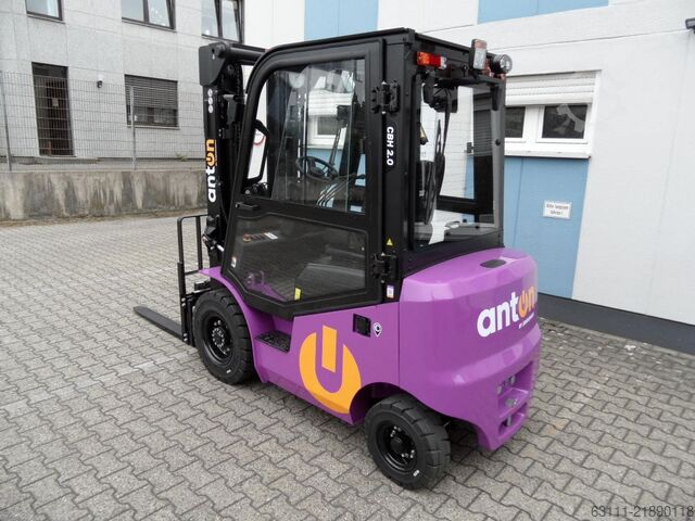 Electric 4-wheel forklift Jungheinrich AntOn CBH 2.0 - Triplex - Kabine - NEU!