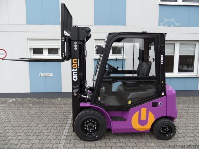 Electric 4-wheel forklift Jungheinrich AntOn CBH 2.0 - Triplex - Kabine - NEU!
