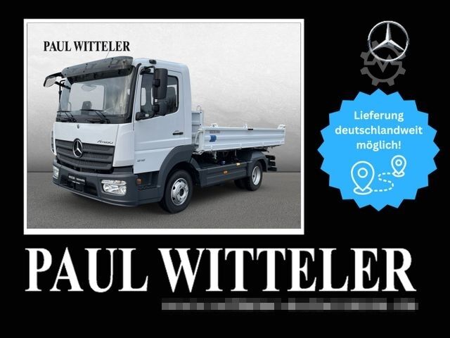 Tipper van MERCEDES-BENZ Atego 818 K 4x2 3-S.-Kipper+Klima+2xAHK+2600 km!