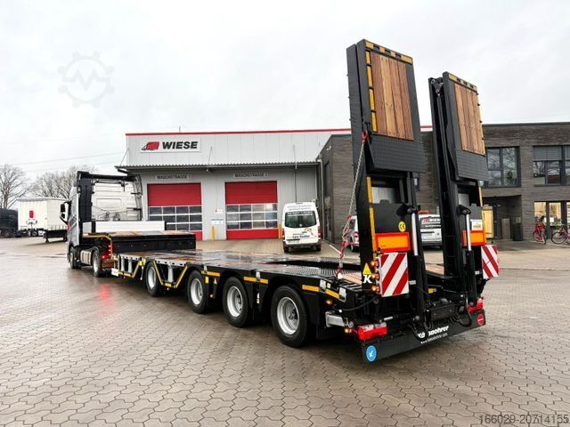 Tieflader-Sattelauflieger KÄSSBOHRER K.SLA R 4 / 2N 18/40 Tieflader Radmulden tele