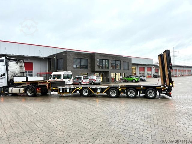 Tieflader-Sattelauflieger KÄSSBOHRER K.SLA R 4 / 2N 18/40 Tieflader Radmulden tele