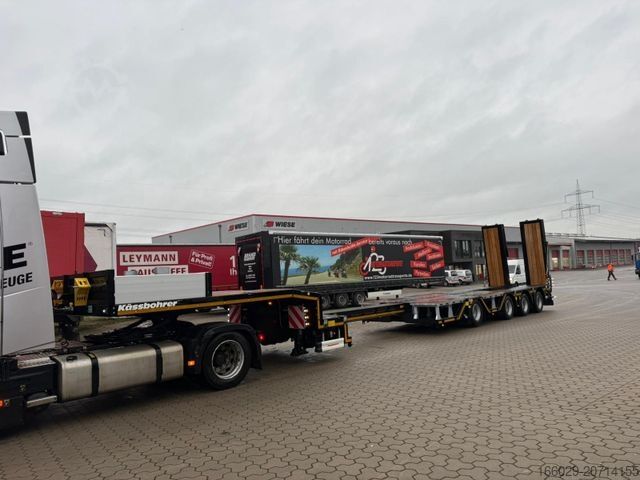 Tieflader-Sattelauflieger KÄSSBOHRER K.SLA R 4 / 2N 18/40 Tieflader Radmulden tele