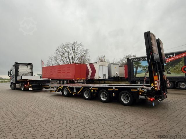 Tieflader-Sattelauflieger KÄSSBOHRER K.SLA R 4 / 2N 18/40 Tieflader Radmulden tele