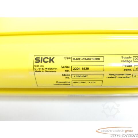 Component Sick M40E-034023RB0 M 4000 advanced Id. 1 200 067 SN:22041530 - ! -