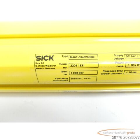 Component Sick M40E-034023RB0 M 4000 advanced Id. 1 200 067 SN:22041531 - ! -