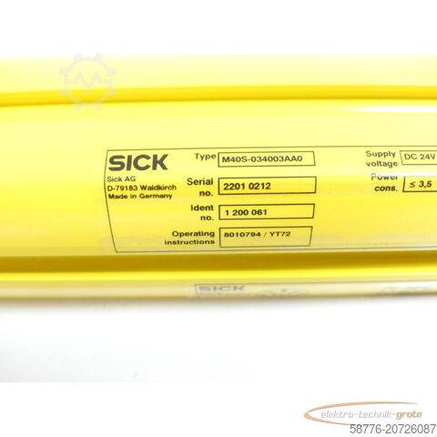 Component Sick M40S-034003AA0 M 4000 advanced Id. 1 200 061 SN:22010212 - ! -