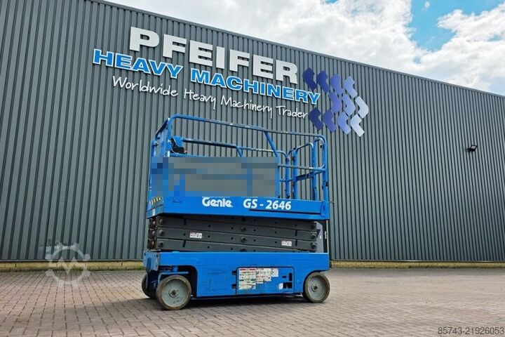Scissor lift Genie GS2646 Electric, Working Height 9.80m, Capacity 45