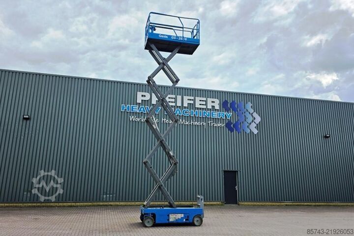 Scissor lift Genie GS2646 Electric, Working Height 9.80m, Capacity 45