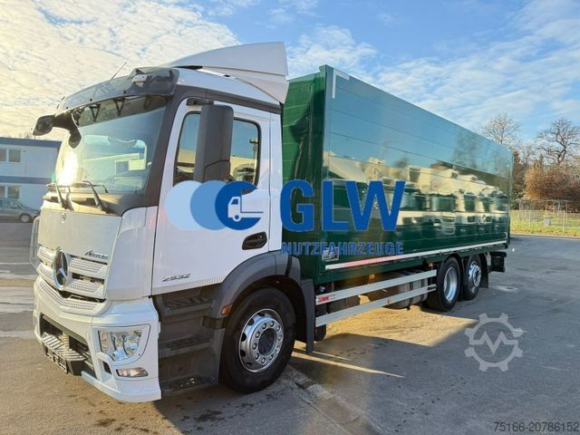 Beverage truck MERCEDES-BENZ ANTOS 2532 L Getränkekoffer 7,40 m LBW 3 T*LENK