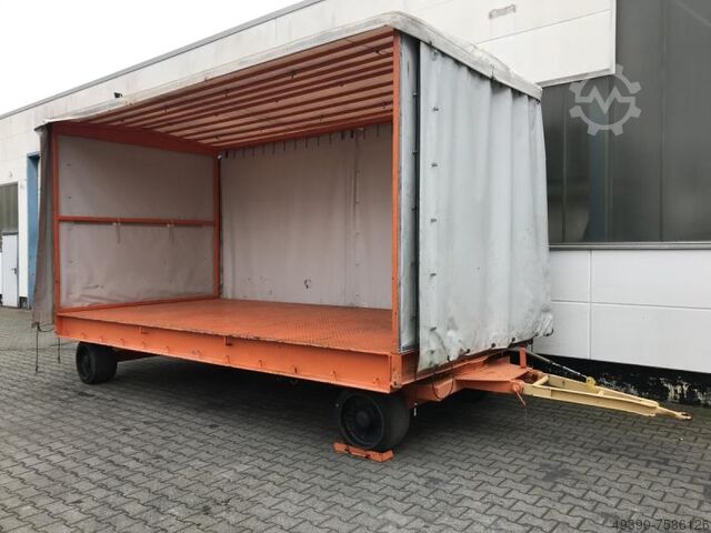 Plattform-Transportwagen, Schwerlastanhänger; Industrieanhänger mit 2-Achs Drehschemellenkung, Zweia Plan - MAFI 11 (20 Tonnen)