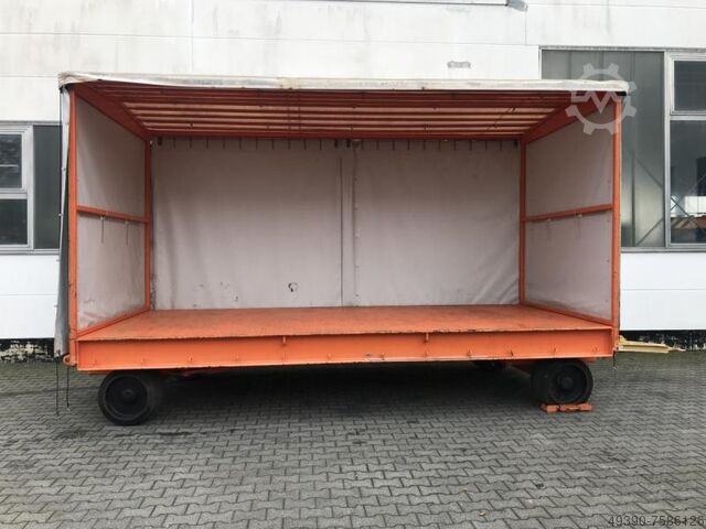 Plattform-Transportwagen, Schwerlastanhänger; Industrieanhänger mit 2-Achs Drehschemellenkung, Zweia Plan - MAFI 11 (20 Tonnen)