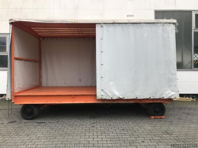 Plattform-Transportwagen, Schwerlastanhänger; Industrieanhänger mit 2-Achs Drehschemellenkung, Zweia Plan - MAFI 11 (20 Tonnen)