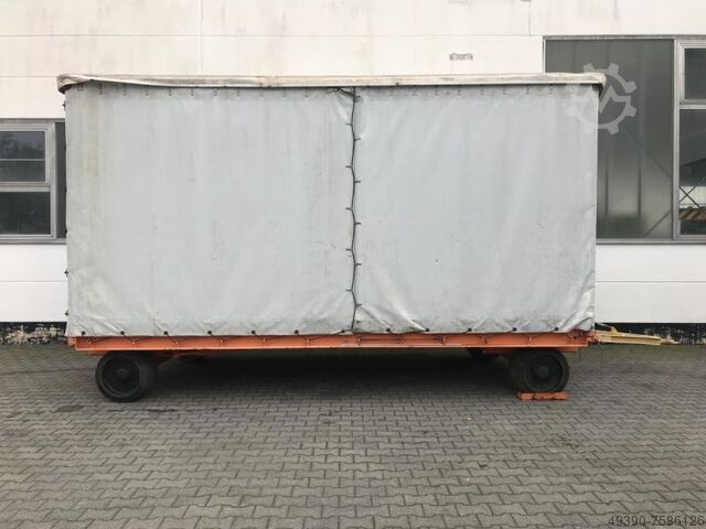 Plattform-Transportwagen, Schwerlastanhänger; Industrieanhänger mit 2-Achs Drehschemellenkung, Zweia Plan - MAFI 11 (20 Tonnen)