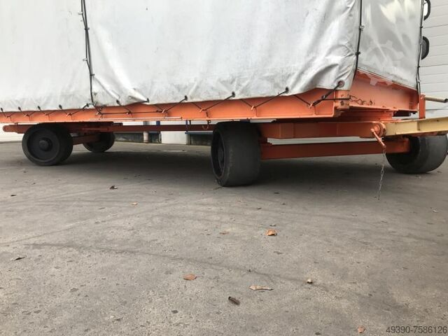 Plattform-Transportwagen, Schwerlastanhänger; Industrieanhänger mit 2-Achs Drehschemellenkung, Zweia Plan - MAFI 11 (20 Tonnen)