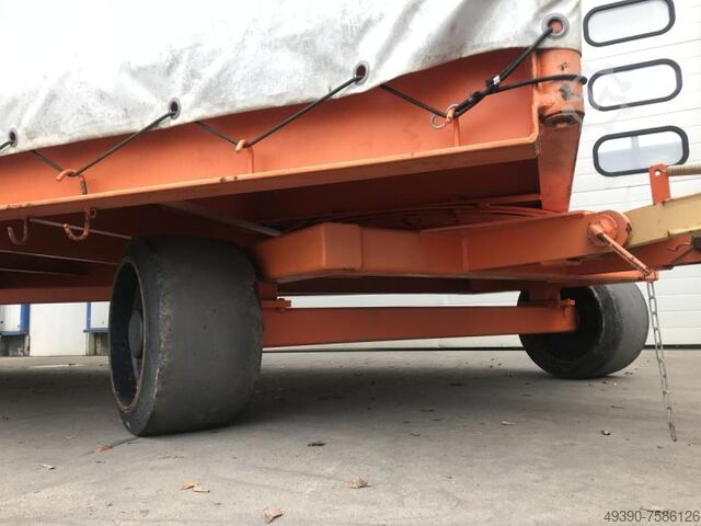 Plattform-Transportwagen, Schwerlastanhänger; Industrieanhänger mit 2-Achs Drehschemellenkung, Zweia Plan - MAFI 11 (20 Tonnen)