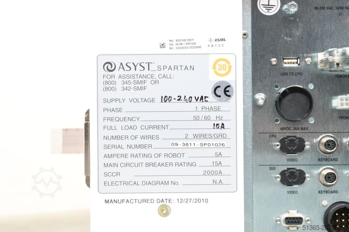 Wafer Front-End Module 300mm BROOKS ASYST Spartan EFEM Sorter