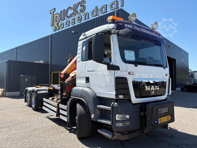 Crane MAN TGS 26.320 + 6x4 FRONT TRACTION + STEERING/LIFT...