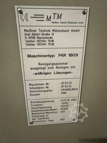 Flutkammer-KOmpakt-Reinigungsanlage MTM FKR 160 S