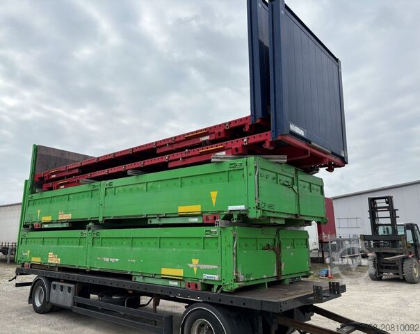 Wechselpritsche Krone Baustoff 7,45m Zurringe Bordwände Türen