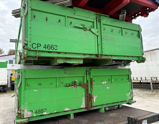 Wechselpritsche Krone Baustoff 7,45m Zurringe Bordwände Türen