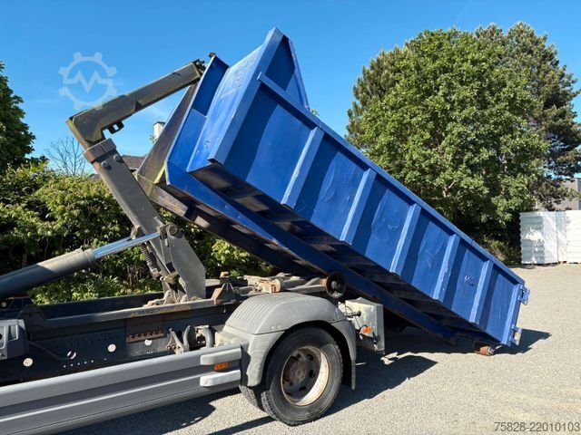 Roll-off tipper truck MERCEDES-BENZ Atego 1223  Abrollkipper mit Container