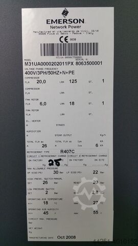 Climate perimeter cooling system Liebert Emerson M31UA  31KW