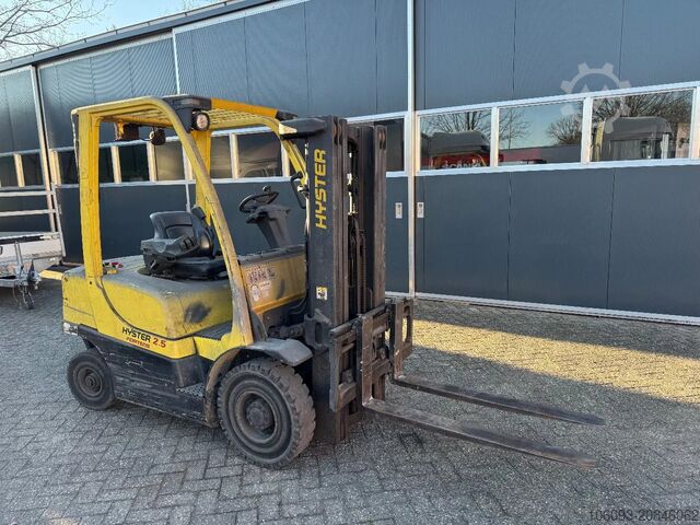 Gabelstapler Hyster H 25 FT 2500 Kg diesel 3 delige mast, side shift