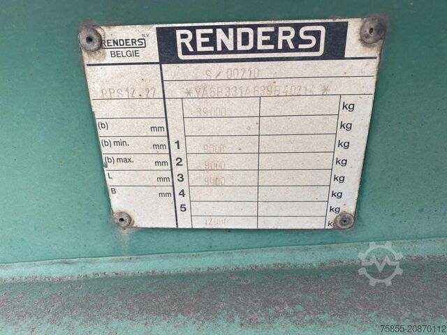 Container transport Renders RPS 12.27 20/30 FT Chassis / BPW Axles / Lifaxl...