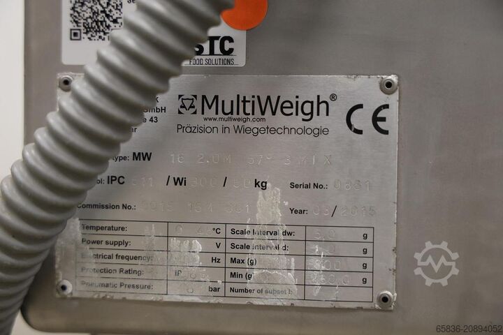 2015 Multiweigh 16-Kopf (3-Mix) Mehrkopfwaage mit Speicherbehältern Multiweigh 16 heads (3-mix) multihead with memory buckets