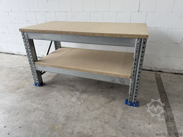 1.665 x 820 x 938 mm / 2 Ebenen Dexion Speedlock P90 Werkbank Werktisch Arbeitstisch