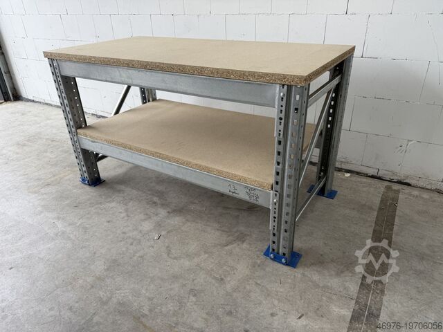 1.665 x 820 x 938 mm / 2 Ebenen Dexion Speedlock P90 Werkbank Werktisch Arbeitstisch