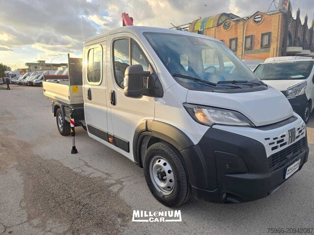 Flatbed and crane FIAT DUCATO 7 POSTI GRU 2024