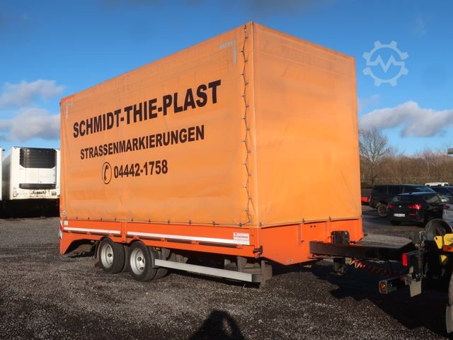 Low loader trailer Stürenberg Stürenberg Tandem Tieflader Plane Spriegel Rampen