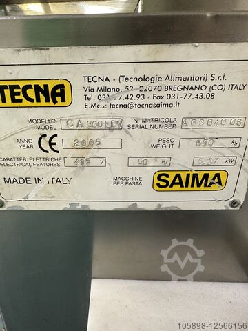 Pasta mixer and sheeter Tecna Saima D2 CA300 EDV