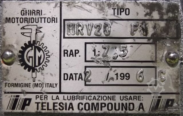 Adjustable gear motor 0.37 kW 22.5-133 rpm MOTOVARIO NK/005/F