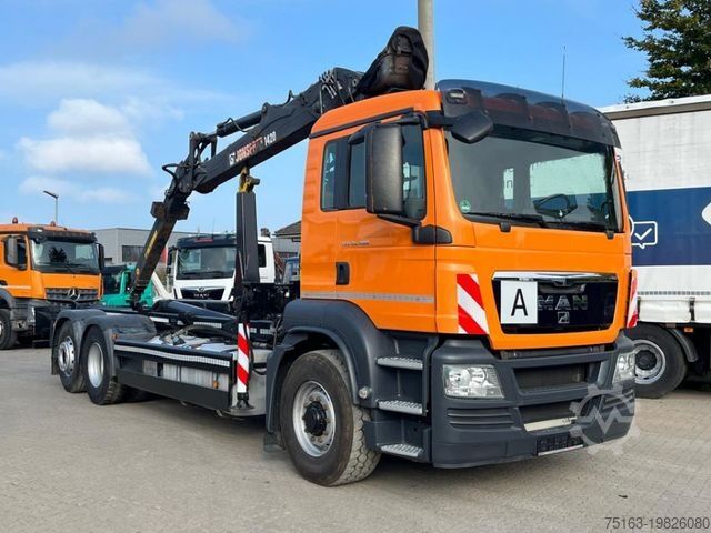 Abrollkipper MAN TG-S 26.400 6x4H-2 BL Abrollkipper mit Kran Lift
