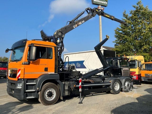 Abrollkipper MAN TG-S 26.400 6x4H-2 BL Abrollkipper mit Kran Lift