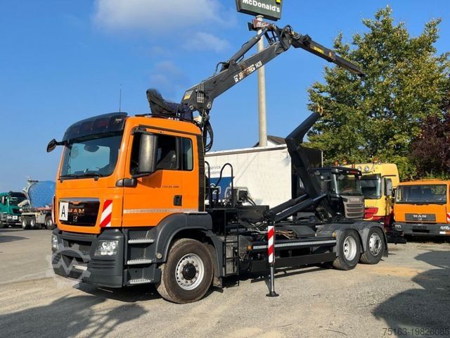 Abrollkipper MAN TG-S 26.400 6x4H-2 BL Abrollkipper mit Kran Lift