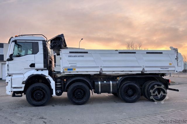 Dreiseitenkipper LKW MAN TGS 35.540 MEILLER-Bordmatik + el. Plane Navi