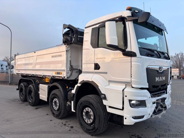 Dreiseitenkipper LKW MAN TGS 35.540 MEILLER-Bordmatik + el. Plane Navi